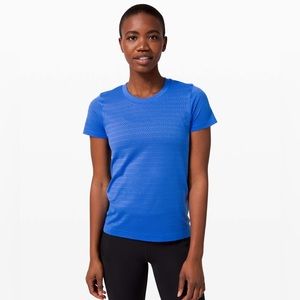 Lululemon Breeze By Short Sleeve Top Wild Bluebell